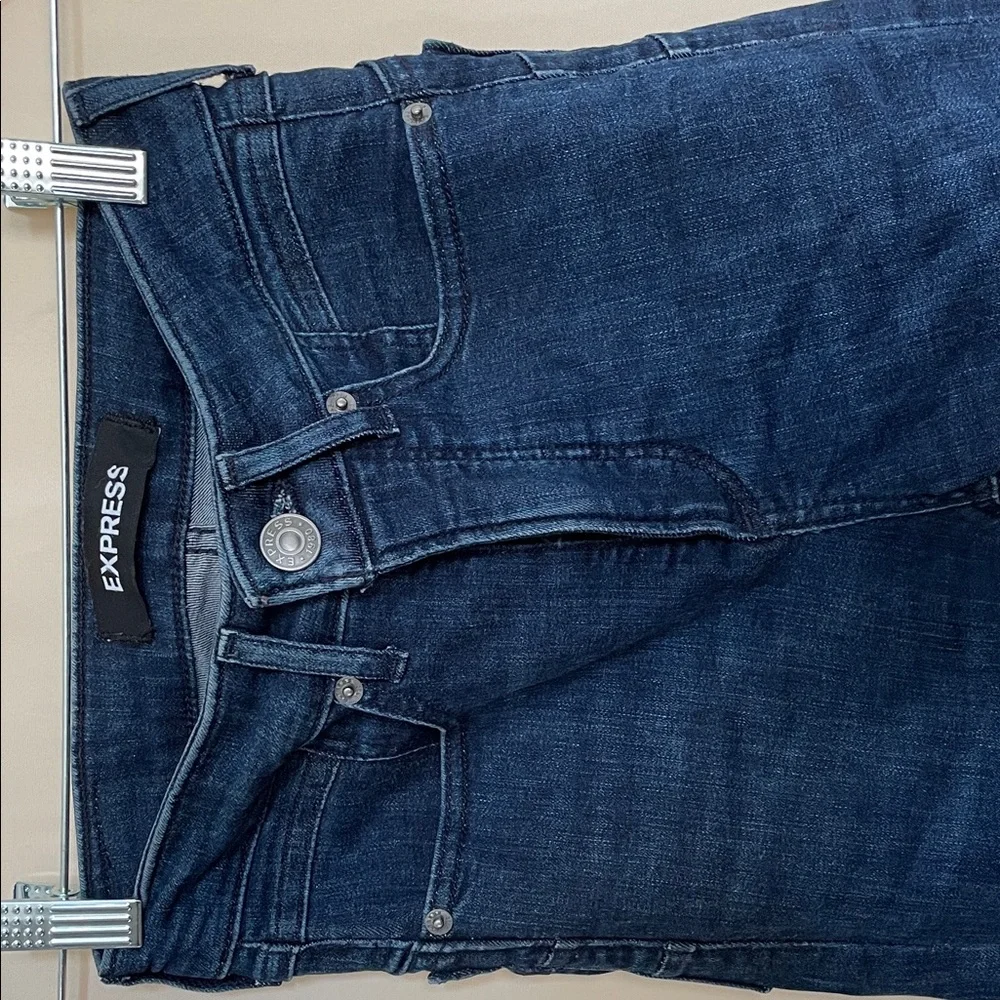 NWOT Express Women's Deep Indigo Skinny Jeans - Picture 2 of 13